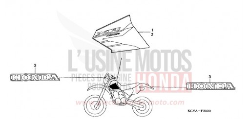 MARQUE/RAYURE XR400R4 de 2004